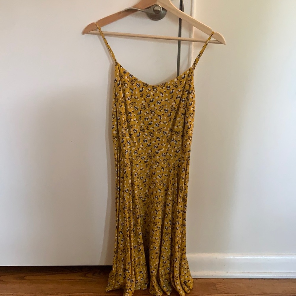 Yellow floral dress